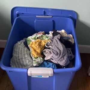 Bin of newborn baby clothes! All seasons